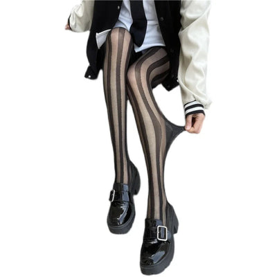 Diana | Collant eleganti a righe verticali