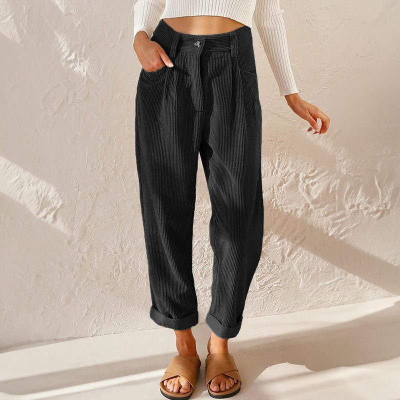 Variant image for Elise | Pantaloni Casual in Cordone per Donne-25