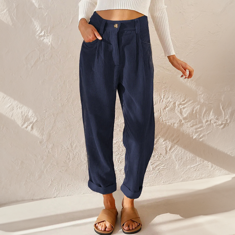 Elise | Pantaloni Casual in Cordone per Donne-5