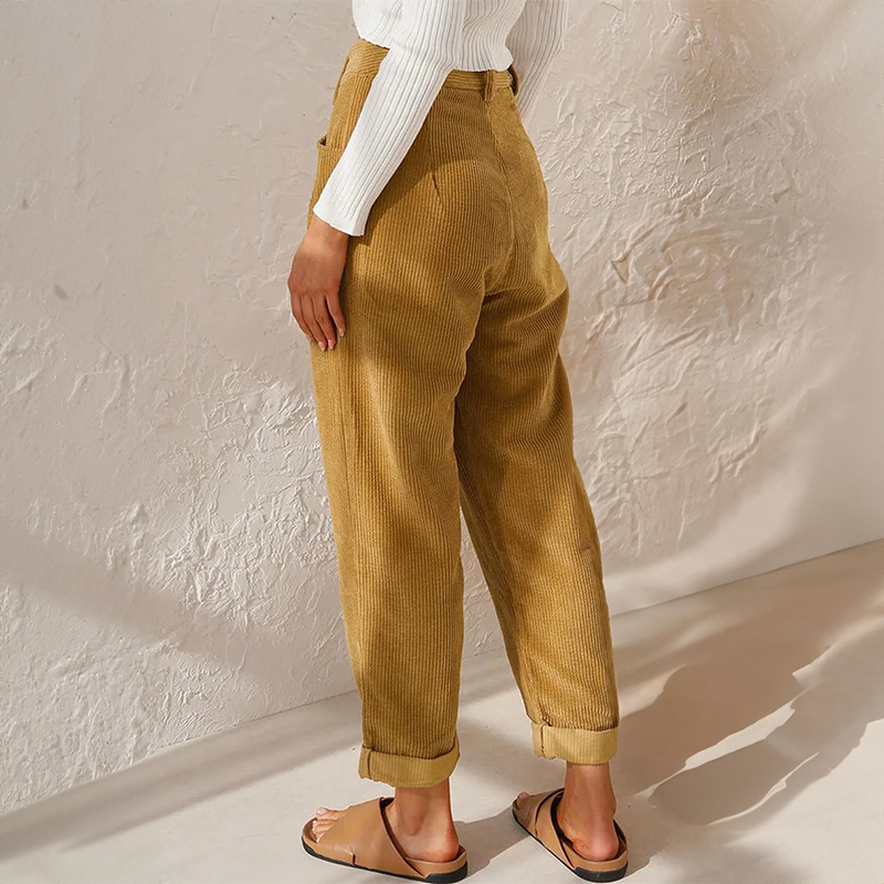 Elise | Pantaloni Casual in Cordone per Donne-2