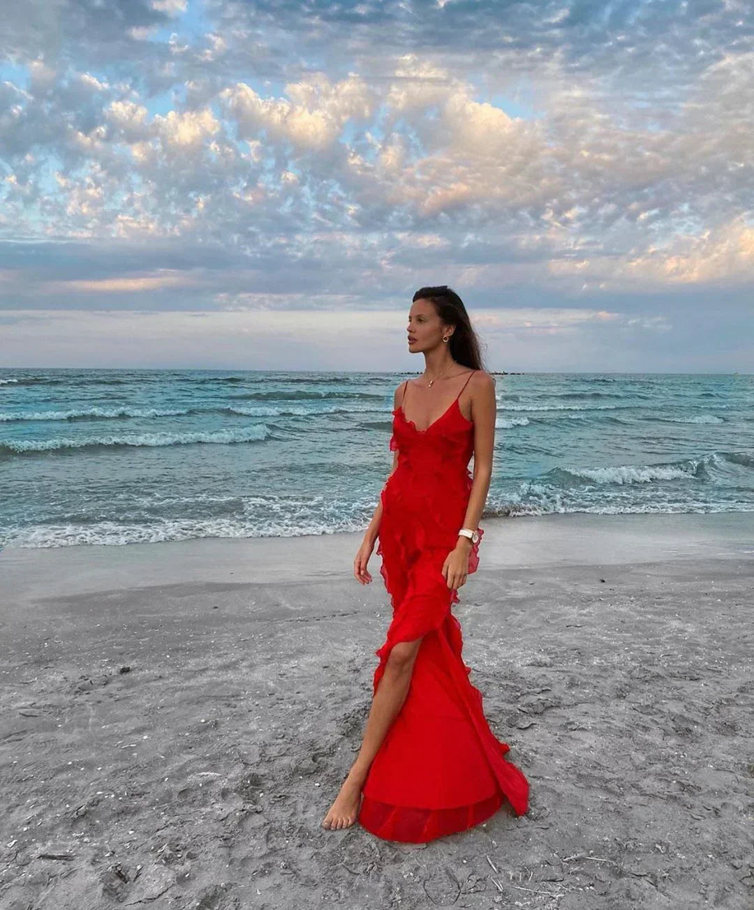 Mara | Abito Maxi Senza Spalline Elegante 5