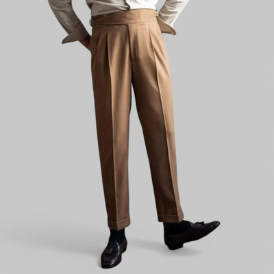 Ferruccio | Classic high-waisted pants with straight leg