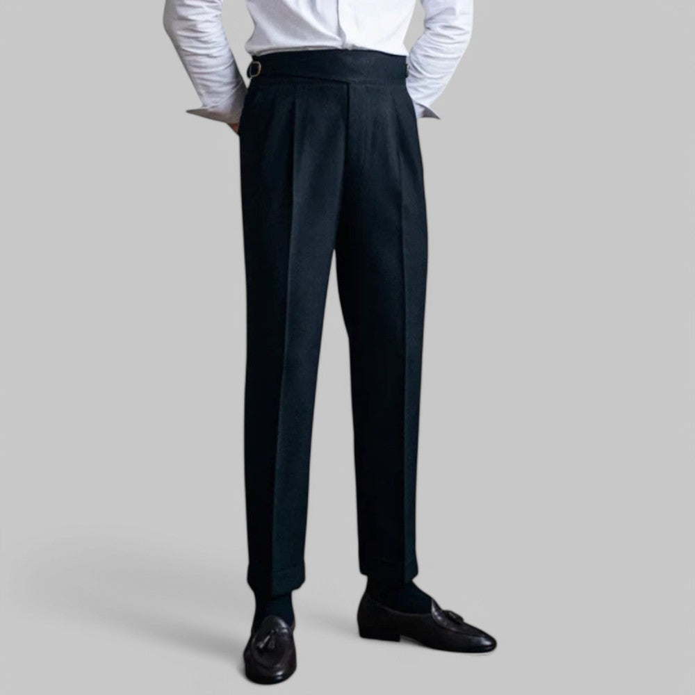 Ferruccio | Classic high-waisted pants with straight leg