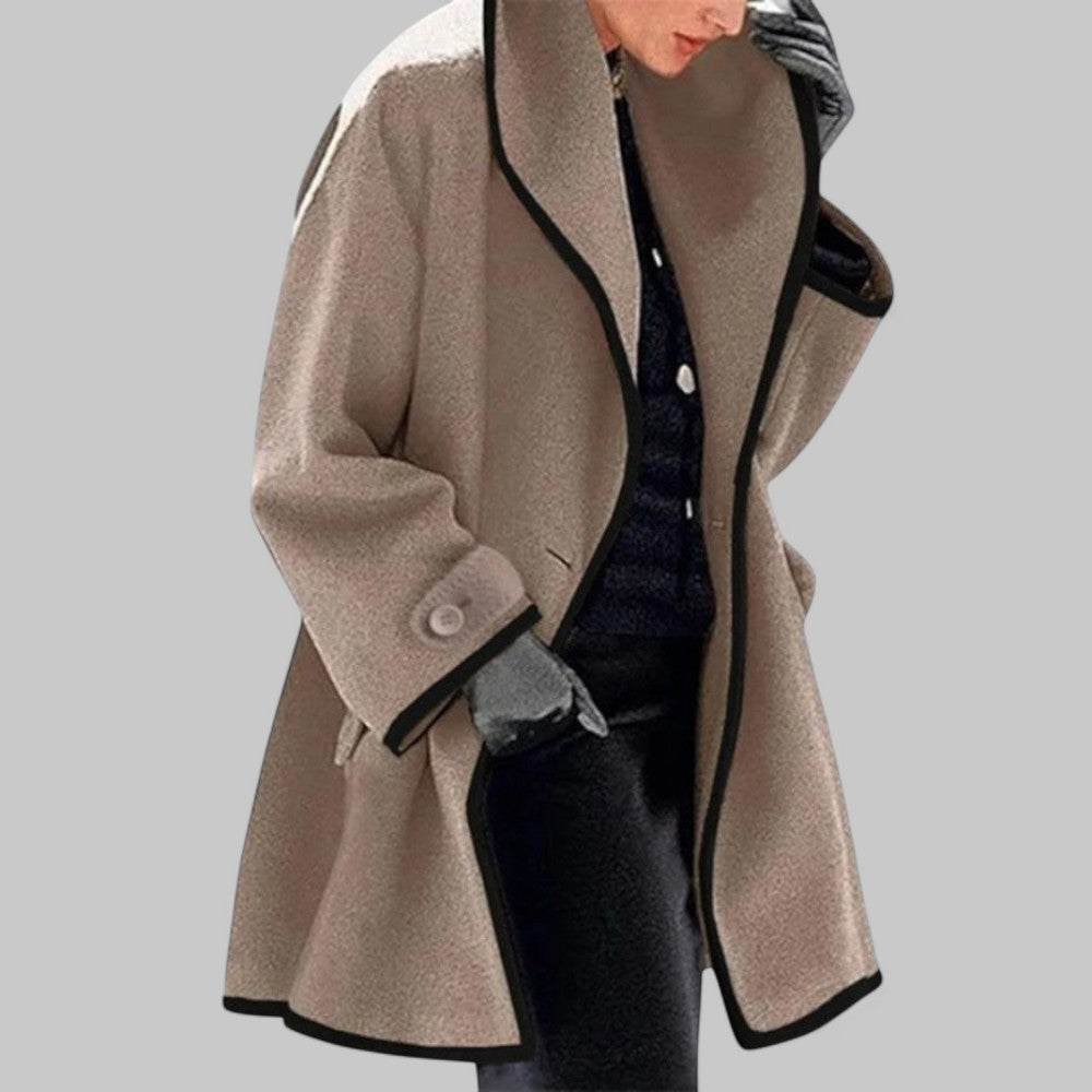 Selene | Elegant Women's Autumn and Winter Camel Coat