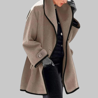 Selene | Elegant Women's Autumn and Winter Camel Coat