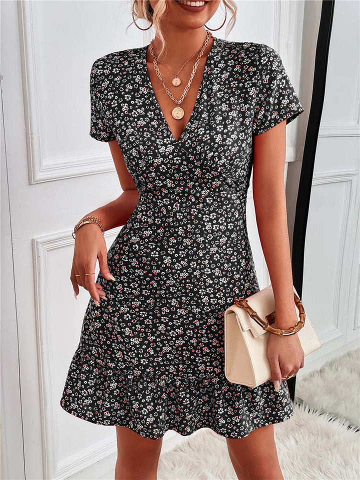 Emilia | Vestito con motivo a fiori di cotone