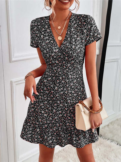 Emilia | Vestito con motivo a fiori di cotone