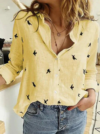 Evelyn | Comfortable and refined long-sleeve cotton shirt