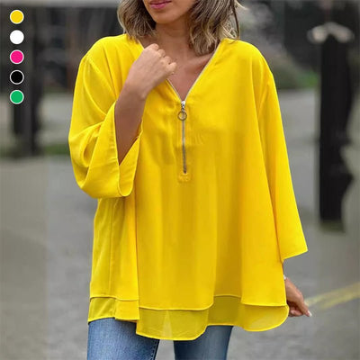Variant image for Aria | Camicia Leggera in Chiffon con Chiusura a Cerniera-25