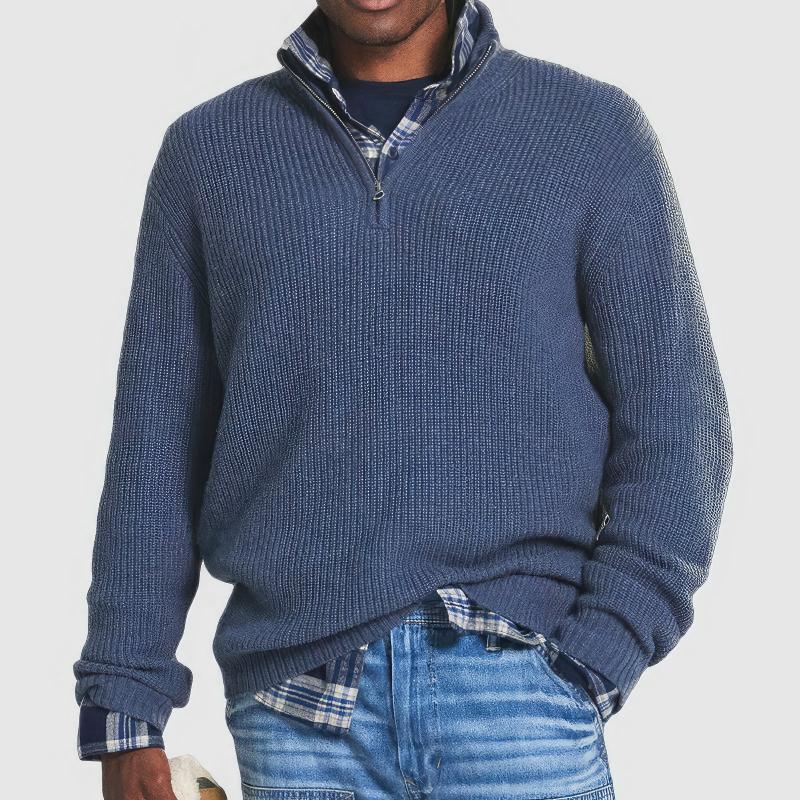 Mario | Maglione con colletto a zip