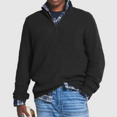 Mario | Maglione con colletto a zip