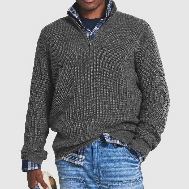 Mario | Maglione con colletto a zip