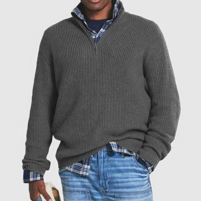 Mario | Maglione con colletto a zip