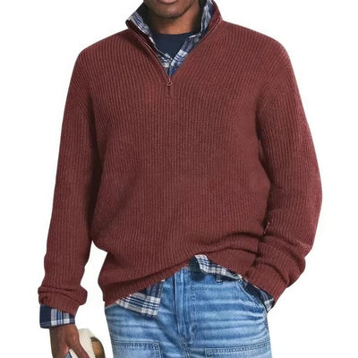 Mario | Maglione con colletto a zip