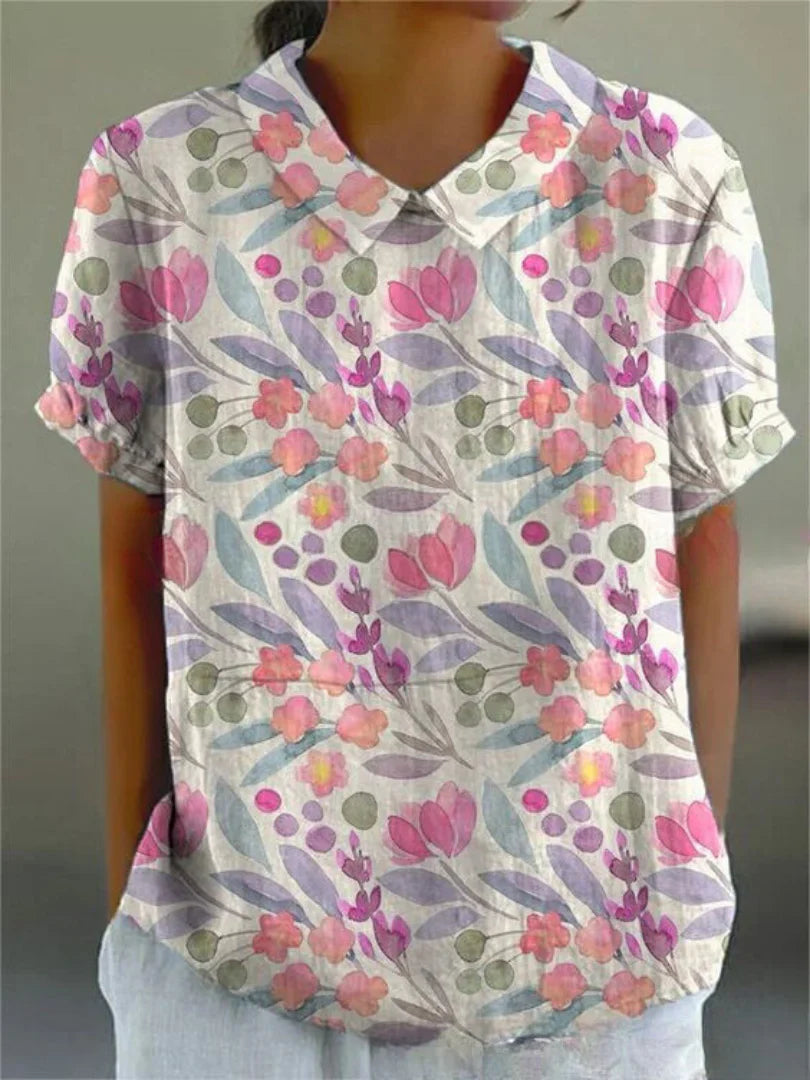 Variant image for Sumper | Top Estivo Floreale con Maniche Corte-7