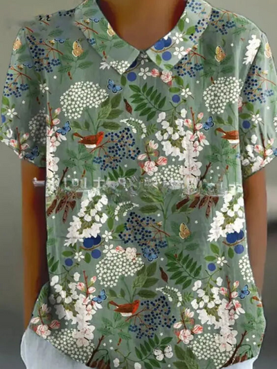 Flora | Top Floreale Elegante Casual-5