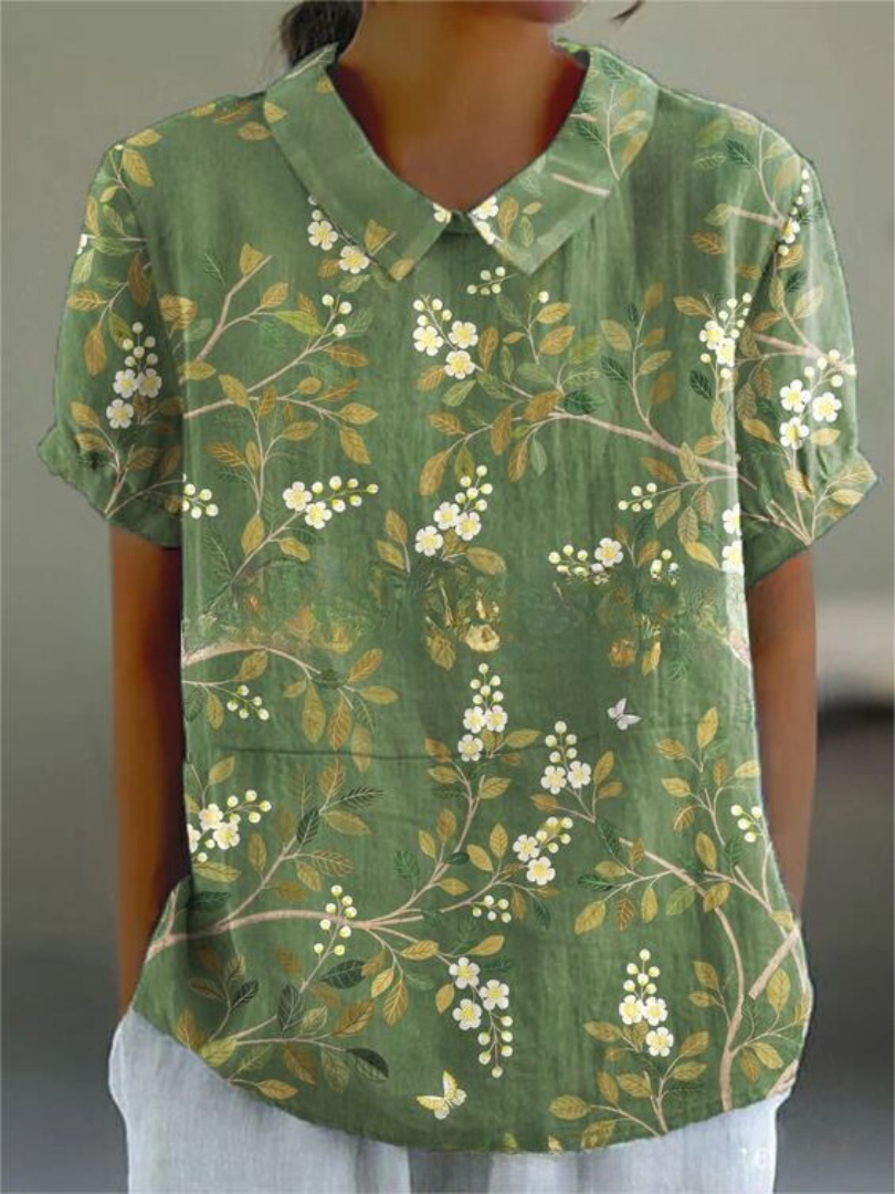Flora | Top Floreale Elegante Casual-6