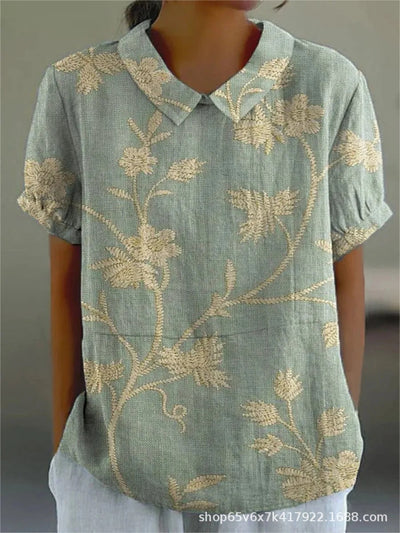 Flora | Top Floreale Elegante Casual-1