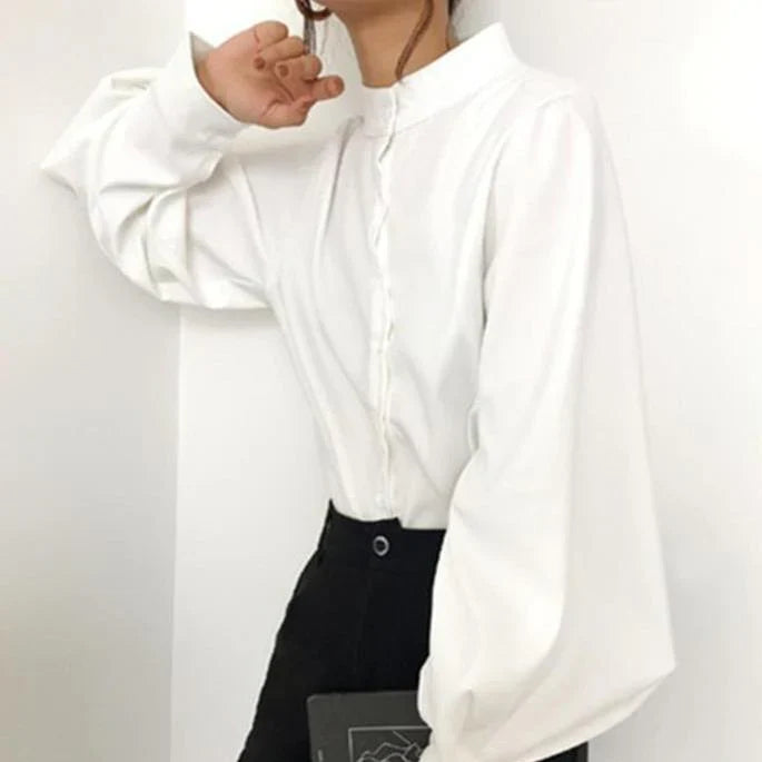 Franziska | Comfortable and elegant blouse with puff sleeves