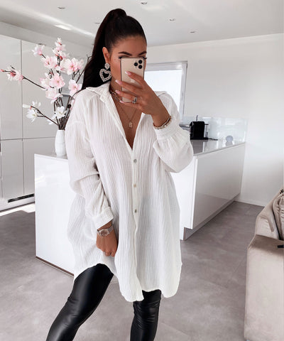 Freya | Blouse estivale en mousseline de coton douce