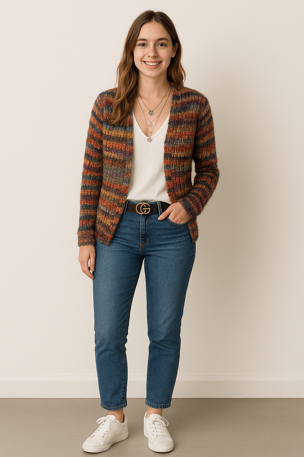 Patrizia | Giacca in maglia multicolore