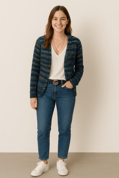 Patrizia | Giacca in maglia multicolore