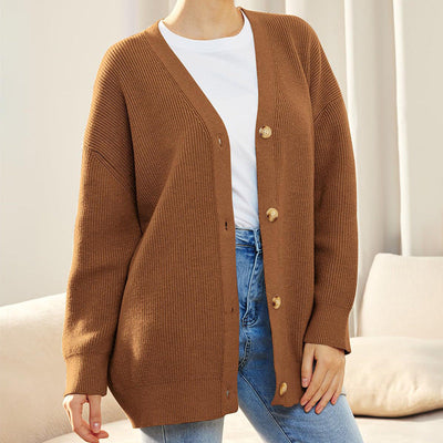 Laura | Giacca in maglia a righe con bottoni