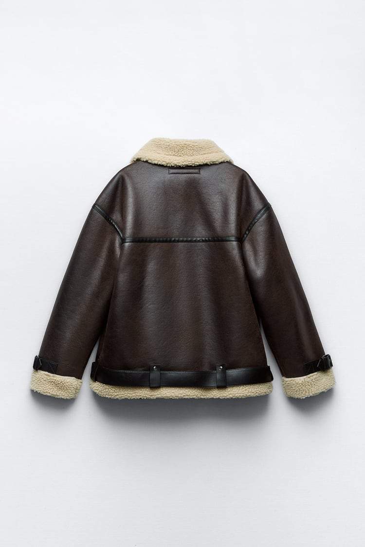 Eleonora | Giacca elegante con revers in materiale sintetico
