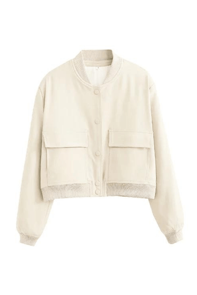 Maria | Giacca corta button-up stile college