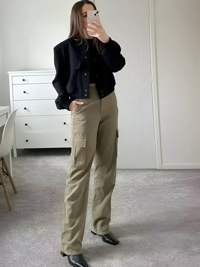 Maria | Giacca corta button-up stile college