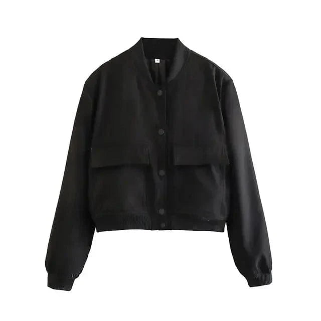 Maria | Giacca corta button-up stile college