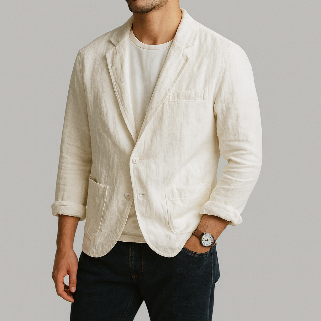 Gianleone | Cardigan leggero e traspirante in lino