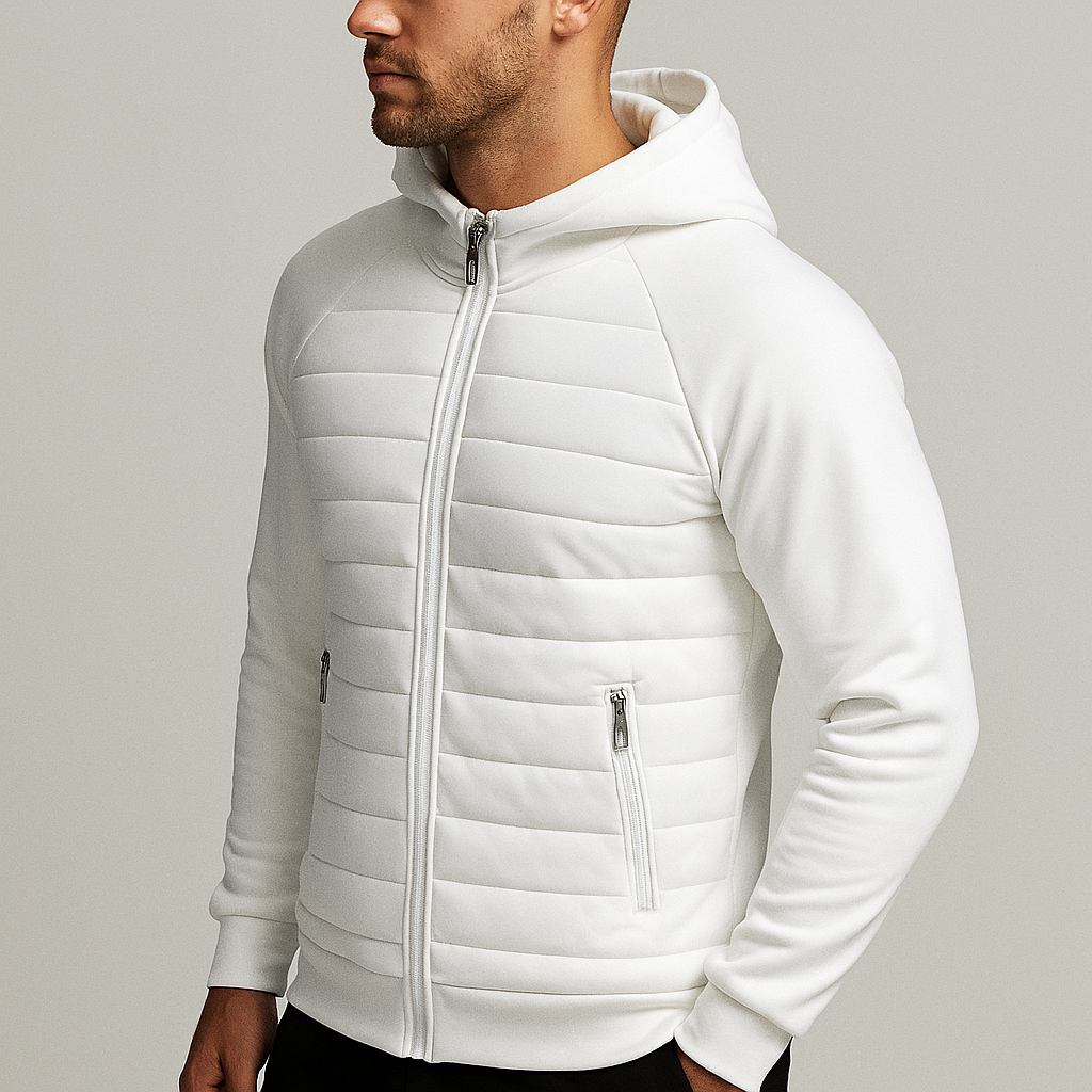 Ezio | Comoda giacca imbottita con cappuccio casual