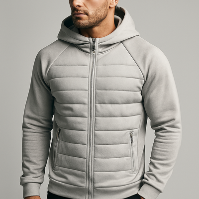 Ezio | Comoda giacca imbottita con cappuccio casual