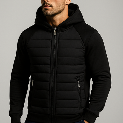 Ezio | Comoda giacca imbottita con cappuccio casual