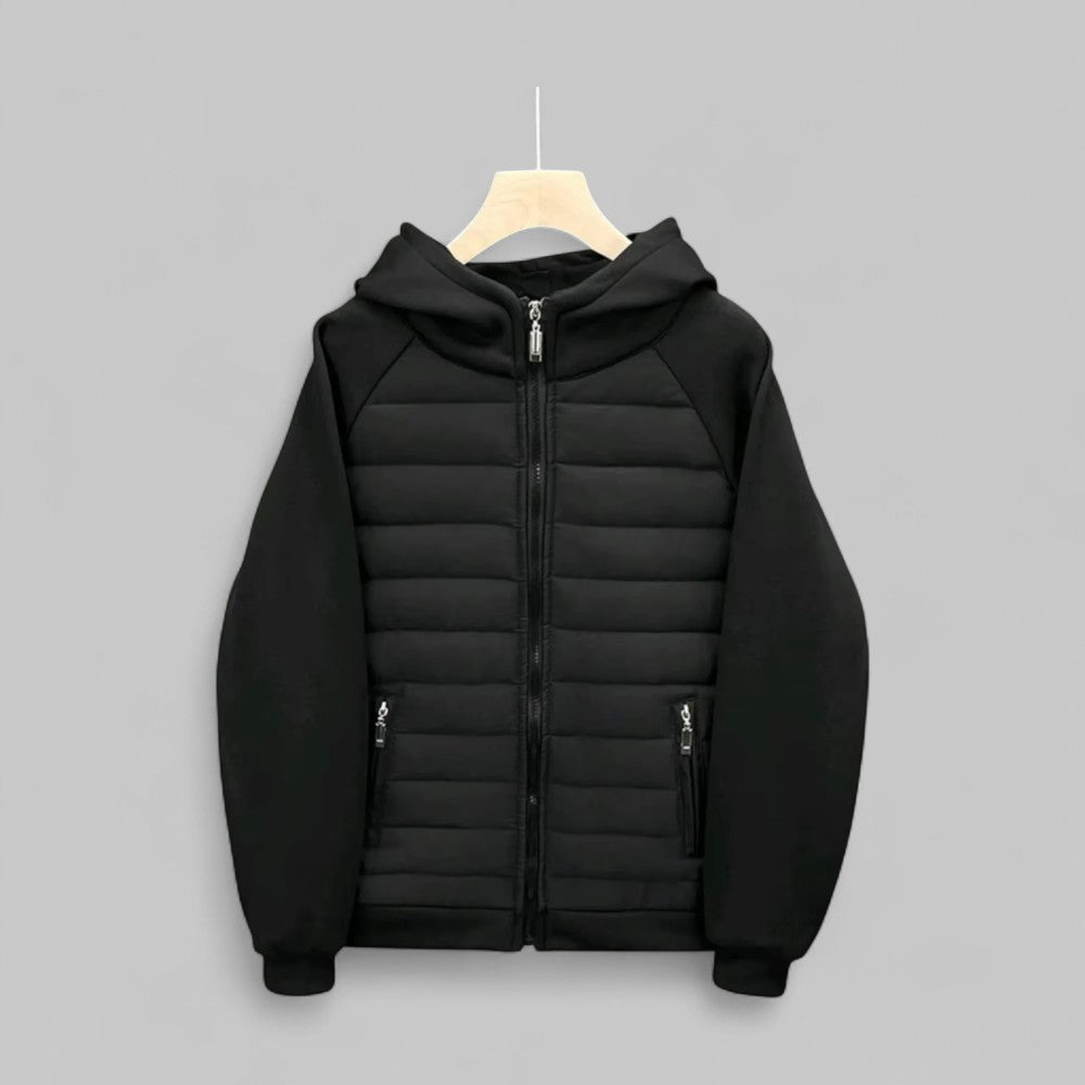 Ezio | Comoda giacca imbottita con cappuccio casual