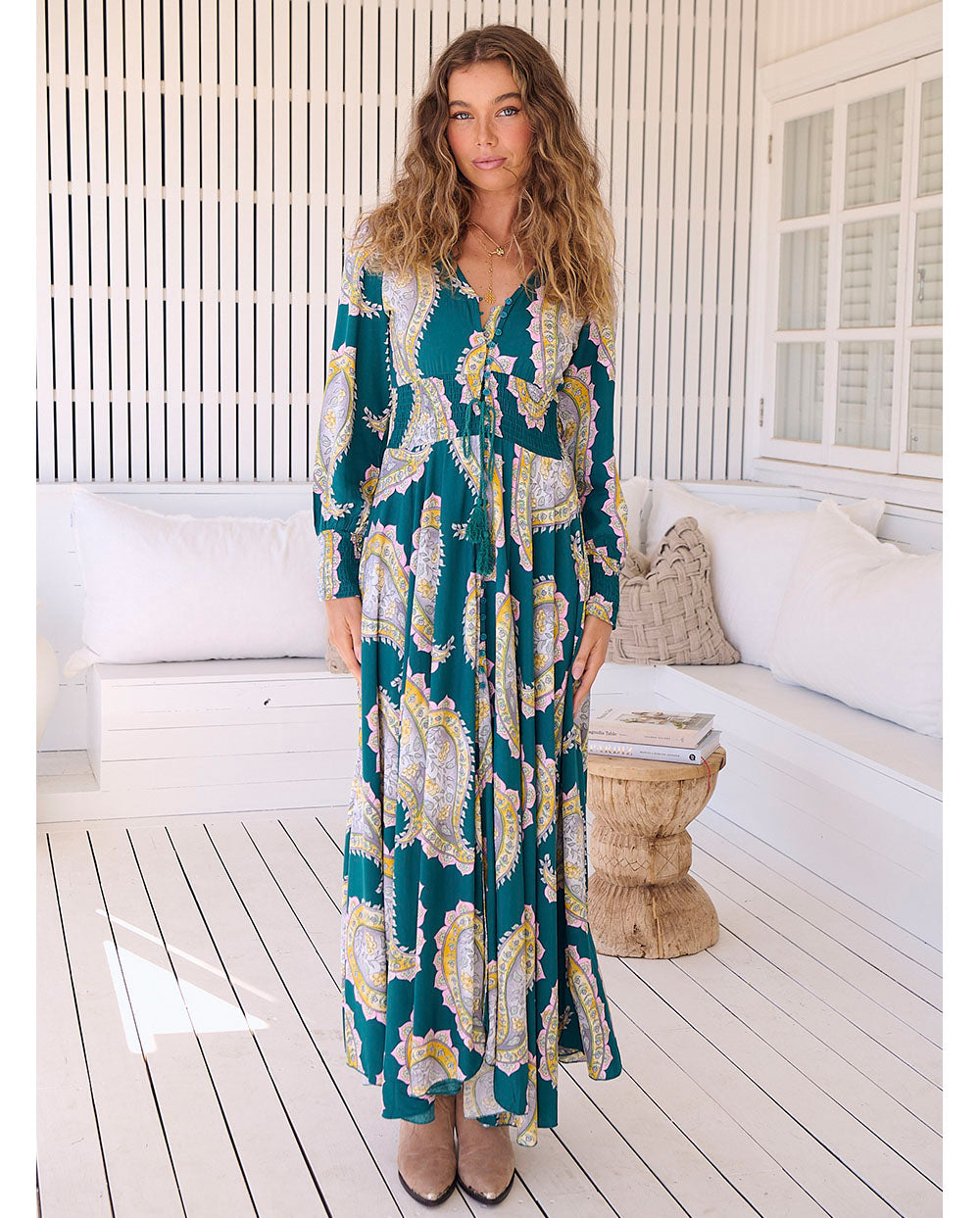 Grace | Abito maxi a manica lunga
