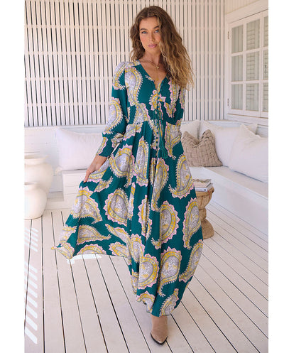 Grace | Abito maxi a manica lunga