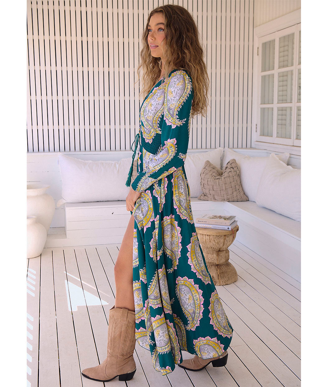 Grace | Abito maxi a manica lunga