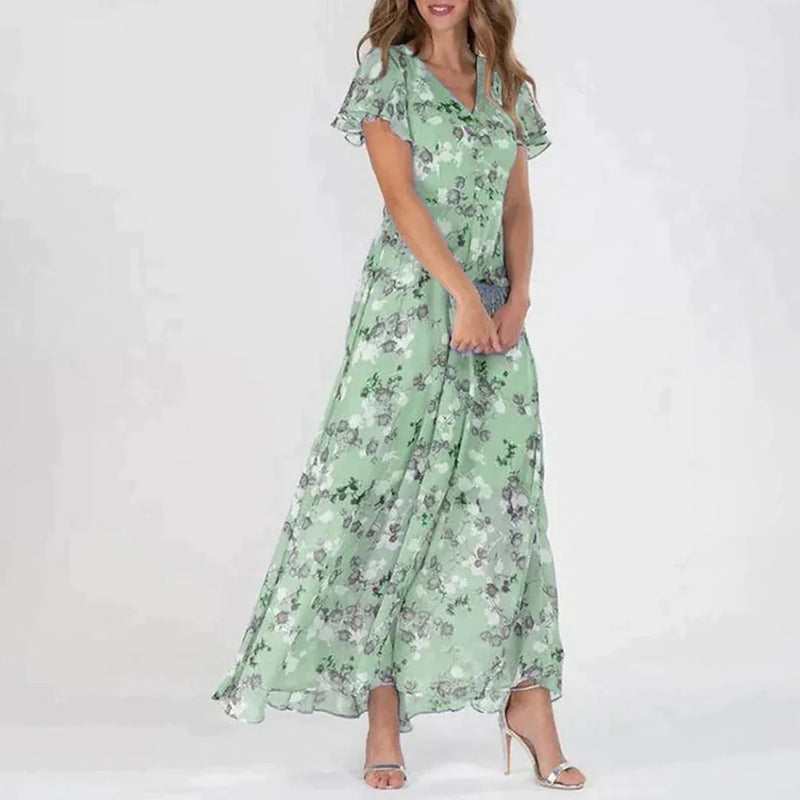Gabriell | Abito Donna Elegante con Motivo Floreale per Cerimonie e Occasioni Speciali 1