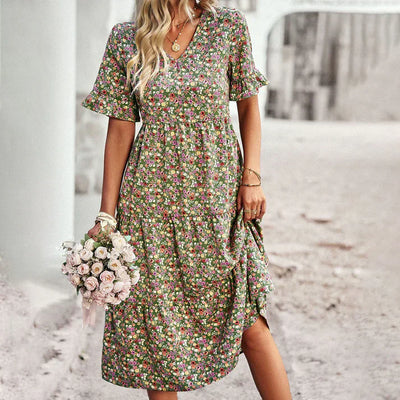 Lena | Abito Estivo Floreale Donna Casual 4