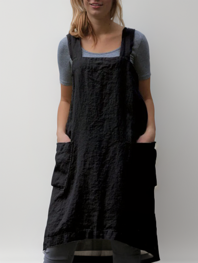 Silvia | Grembiule elegante in cotone con tasche