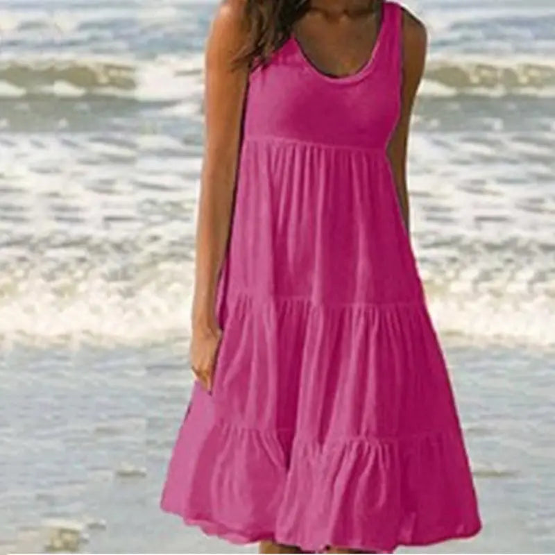 Variant image for Jocoo | Abito Estivo Boho Donna con Rouches-4