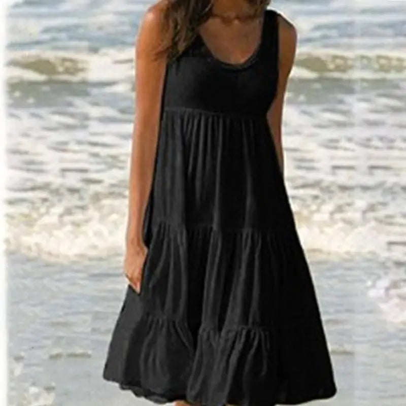 Variant image for Jocoo | Abito Estivo Boho Donna con Rouches-7