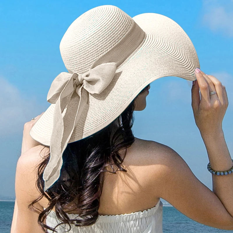 Cappello Estivo Floppy Panama da Donna con Fiocco | Cappelli Donna Eleganti-1