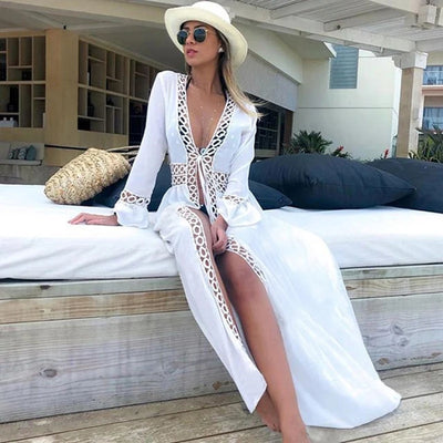Caftano Elegante | Copertura da Spiaggia-1