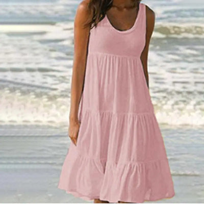 Variant image for Jocoo | Abito Estivo Boho Donna con Rouches-3