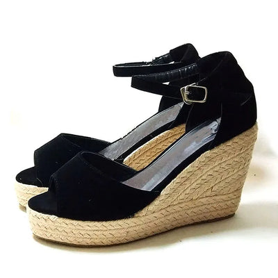Evelyn | Sandali Donna Comodi Espadrilles Peep Toe Eleganti-4