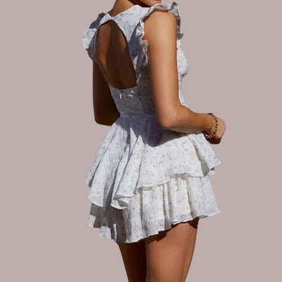 Heidi | Mini-Kleid mit Ösenstickerei