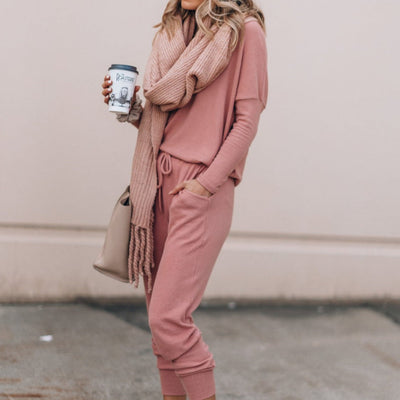 Hannah | Tuta Donna Comoda e Chic con Design Rilassato e Pantaloni Affusolati-3